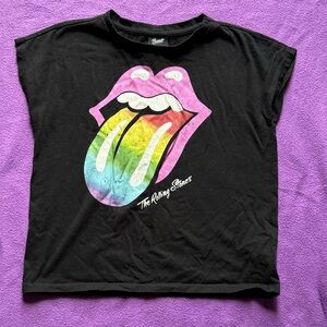 The Rolling Stones Kids Black Graphic Tee